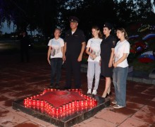 В Камне-на-Оби полицейские и общественники присоединились к Международной акции «Огненные картины войны», посвящённой Дню памяти и скорби