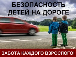 Госавтоинспекция призывает взрослых контролировать безопасность детей на дорогах