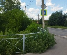 Проблема с безопасностью на перекрестке Мамонтова - Томская в городе Камень-на-Оби. 