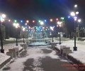Весна и новогодние гирлянды в Камне-на-Оби!