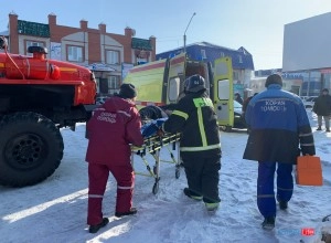В результате возгорания киоска в Камне-на-Оби есть пострадавший