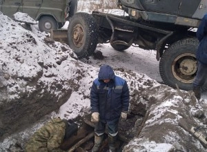 В камне-на-Оби ведутся ремонтные работы по устранению неисправностей на теплоснабжении