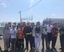 Сотрудники Госавтоинспекции и волонтеры в день защиты детей провели веселые старты «Лето классное – лето безопасное»