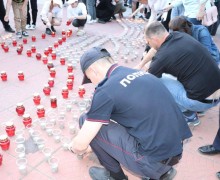 В Камне-на-Оби полицейские и общественники приняли участие в акции «Огненные картины войны»