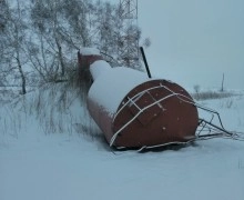 В селе Аллак обрушилась водонапорная башня